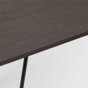 set tisch 120x60cm 4 stühle Lix holz industriell esszimmer wismar wood 
