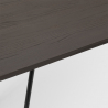 set tisch 120x60cm 4 stühle Lix holz industrie stil wismar top light Maße