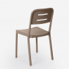 Set 2 Stühle runder Tisch 80cm beige Polypropylen Design Ipsum 