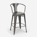 set hoher tisch aus metall 60x60cm 4 hocker küche bar bucket 