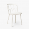 Set 2 Stühle Design Polypropylen quadratischen Tisch 70x70cm beige Saiku Auswahl
