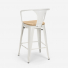 set metall tisch 60x60cm weiß 4 hocker bucket white top light 