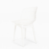 Set 2 Stühle runder Tisch 80cm beige modernes Design Außen Bardus 