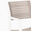 Set Runder Tisch 80cm beige 2 Stühle aus Polypropylen Design Fisher Auswahl