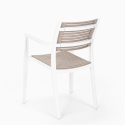 Set Runder Tisch 80cm beige 2 Stühle aus Polypropylen Design Fisher Lagerbestand