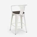  set tisch 60x60cm 4 hocker im industrie stil holz metal mason noix wood 