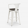  set tisch 60x60cm 4 hocker im industrie stil holz metal mason noix wood 