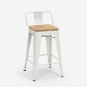 set 4 hocker tisch 60x60cm industrielle bar  mason steel top light 