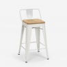 set 4 hocker tisch 60x60cm industrielle bar  mason steel top light 