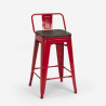 set hoher tisch 60x60cm 4 hocker küche bar metall holz buch 