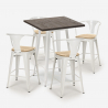 set tisch 60x60cm 4 hocker küche bruck white top light Katalog