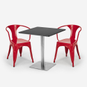 set 2 stühle tisch 70x70cm horeca bar restaurants starter silver Kosten