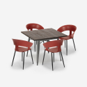 set quadratischer tisch 80x80cm  4 stühle Lix industrial modernes design reeve Kosten