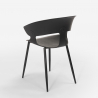 Set Tisch 80x80cm 4 moderne Design Stühle Industriell Küche Maeve Light 