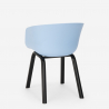 Set Tisch 80x80cm 4 Stühle modernes Design Metall Krust Dark Kosten