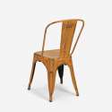 set tisch esstisch 120x60cm 4 stühle  holz metall vintage weimar 