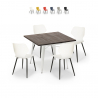 set quadratischer tisch 80x80cm 4 stühle  küche bar design howe light Aktion