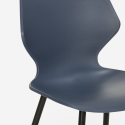 set rechteckiger tisch 120x60cm 4 stühle industriedesign bantum 