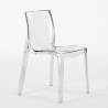 Set Esstisch Tisch 160x80cm 4 transparente Stühle Industrial Design Hilton Kauf