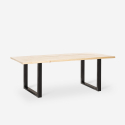 Set Esstisch Tisch 180x80cm 6 transparente Stühle Design industriell Vice Kauf