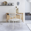 Stuhl in modernem Design aus Polypropylen für Küche Bar Restaurant und Außen Clara Auswahl