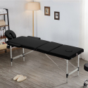 Tragbare, Klappbare Höhenverstellbare 3-Zonen Thai Massageliege 210 cm aus Aluminium 