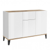 Moderne Design-Anrichte 120x40cm mit 3 Türen und Schublade für Wohnzimmer Rachel Wood Angebot
