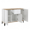Sideboard 120x40cm modernes Design 3 Türen Schublade Wohnzimmer Rachel Wood Sales