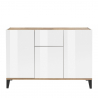 Moderne Design-Anrichte 120x40cm mit 3 Türen und Schublade für Wohnzimmer Rachel Wood Rabatte