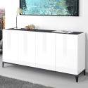 Sideboard mit 4 Türen 160x40cm für Küche, Esszimmer, Eingang Audrey Aktion