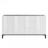 Sideboard 160x40cm, 3 Schiebetüren, 3 Schubladen, Flur Wohnzimmer Rebecca Rabatte