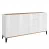 Sideboard 160x40cm mit 3 Türen und 3 Schubladen für Küche oder Flur Rebecca Wood Angebot