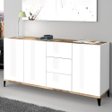 Sideboard 160x40cm mit 3 Türen und 3 Schubladen für Küche oder Flur Rebecca Wood Aktion
