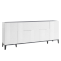 Design-Sideboard Stephanie 200x40cm, 5 Türen, Klappfach, für Flur und Wohnzimmer Angebot