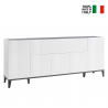 Design-Sideboard Stephanie 200x40cm, 5 Türen, Klappfach, für Flur und Wohnzimmer Verkauf