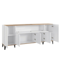 Moderne Design-Sideboard 200x40cm 5 Türen Klappfach Stephanie Wood Sales