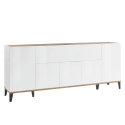 Moderne Design-Sideboard 200x40cm 5 Türen Klappfach Stephanie Wood Verkauf
