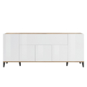 Moderne Design-Sideboard 200x40cm 5 Türen Klappfach Stephanie Wood Rabatte