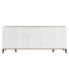 Moderne Design-Sideboard 200x40cm 5 Türen Klappfach Stephanie Wood Rabatte