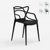Modernes Design Stuhl mit Armlehnen stapelbar für Küche Bar Restaurant Node