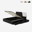 Doppelbett 160x190 cm Bett mit Stauraum Schubkasten modernes Design Steyr 