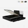 Doppelbett 160x190 cm Bett mit Stauraum Schubkasten modernes Design Steyr 