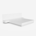 Bett Doppelbett Polsterbett hochklappbar 160x190 cm mit Bettkasten mit 2 Nachttischen im modernen Design Schwaz Sales