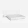 Bett Doppelbett Polsterbett hochklappbar 160x190 cm mit Bettkasten mit 2 Nachttischen im modernen Design Schwaz Rabatte