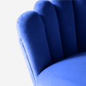 Samt Sessel in modernem Design vergoldete Beine Calicis 