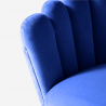 Samt Sessel in modernem Design vergoldete Beine Calicis 