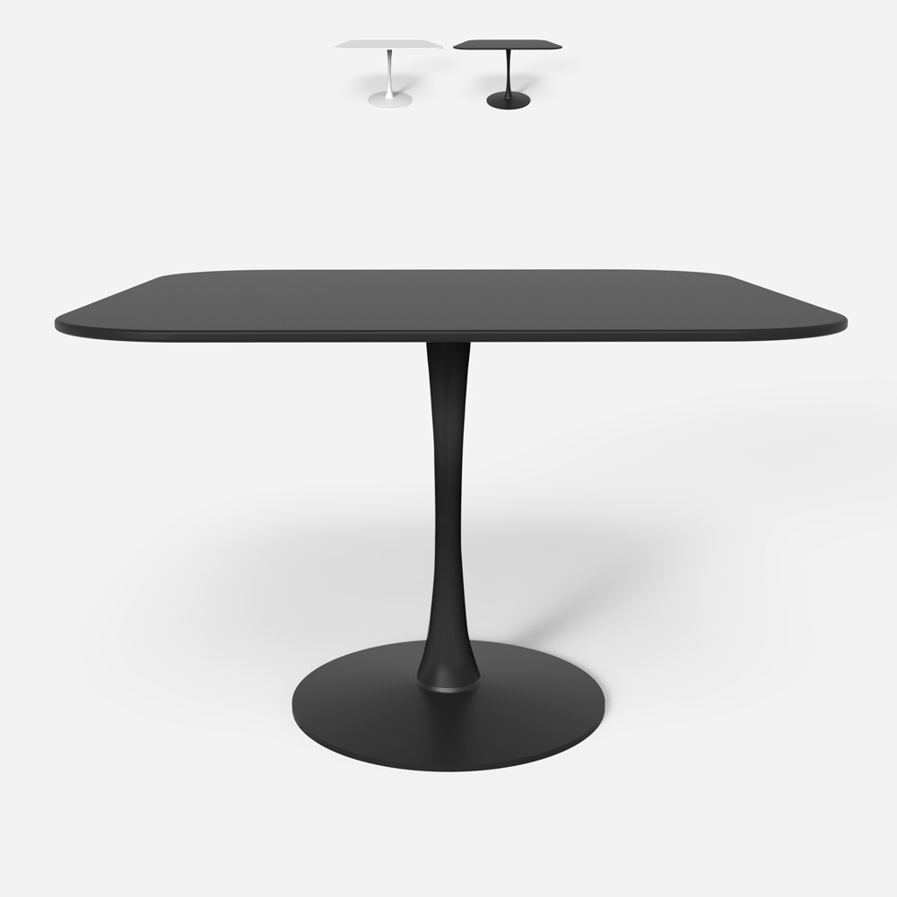 Goblet stil quadratischer Tisch mit abgerundeten Kanten Esszimmer Küche Bar Lillium 100