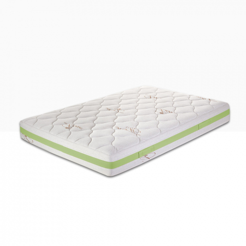 Memory Foam Matratze Einzel-Kingsize 120x190 cm antiallergisch 7 Zonen Leaf Plus Aktion
