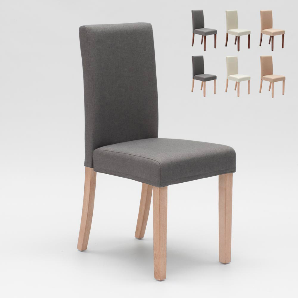 Gepolsterter Stuhl mit Bezug im Henriksdal-Stil für Restaurant aus Holz Comfort Luxury