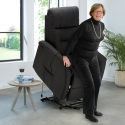 Elektrisch Verstellbarer Relaxsessel mit Stofflifter für Ältere Menschen Marie